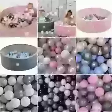 Velvet Round Ball Pit with 150 Balls